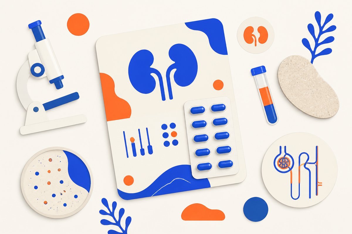 Renal lab icons with Hypernil 20 mg