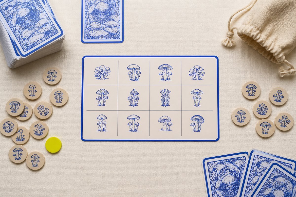 Bone review card, cobalt edge, lime chip: six-to-eight hour window