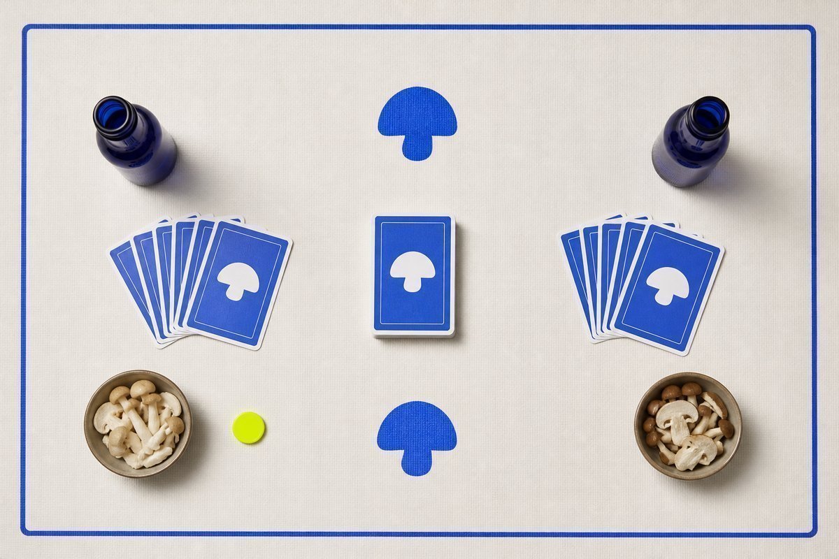 Bone review card, cobalt edge, lime chip: hour gap between bottles
